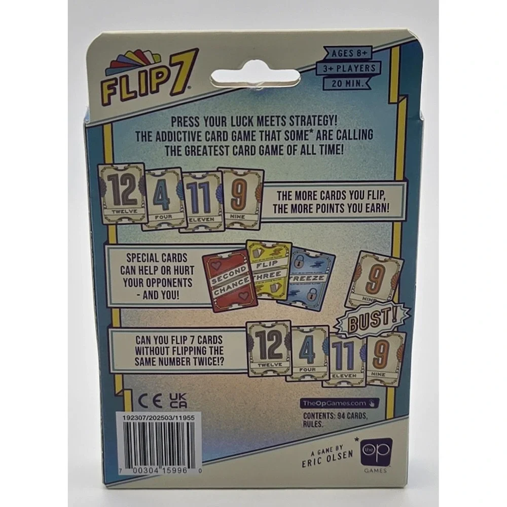 Flip 7 World's Best Card Game USAopoly Sealed‎ Eric Olsen New